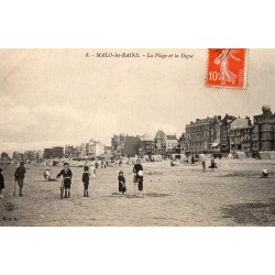 Le Nord Malo Les Bains La Plage Et La Digue