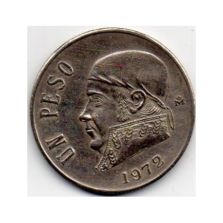 MEXIKO KM 459 1 PESO 1972 José María Morelos y Pavón 1765 1815