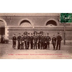 County 02800 - LA FERE - 29TH ARTILLERY REGIMENT - MEMORIAL OF THE PRESENTATION OF THE STANDARD TO YOUNG SOLDIERS