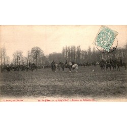 02800 - LA FERE - 17EME REGIMENT D'ARTILLERIE - BIVOUAC AU POLYGONE