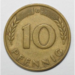 GERMANY - KM 102 - 10 PFENNIG 1949 F - Karlsruhe