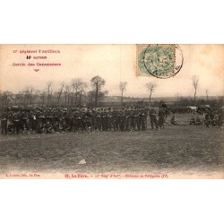 COUNTY 02800 - LA FERE - 17TH ARTILLERY REGIMENT - BIVOUAC AT THE POLYGON