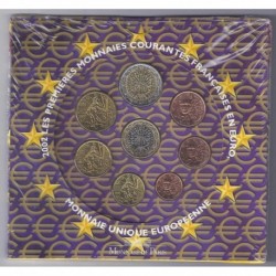 FRANCE - COFFRET EURO BRILLANT UNIVERSEL 2002 - 8 PIECES