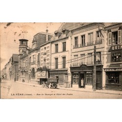 COUNTY 02800 - LA FERE - RUE DU BOURGET - THE HOTEL DES POSTES