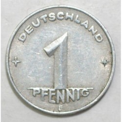 DEUTSCHLAND - KM 1 - 1 PFENNIG 1949 E - Muldenhütten