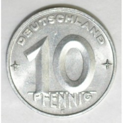 ALLEMAGNE - KM 7 - 10 PFENNIG 1953 E - Muldenhütten