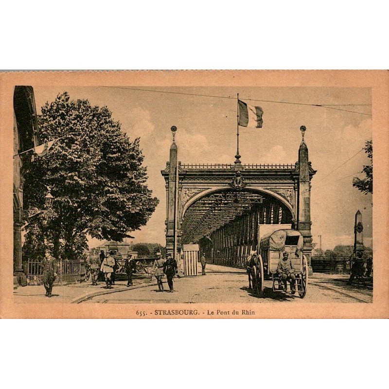 67000 - STRASBOURG - THE RHINE BRIDGE -1921