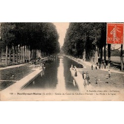 93330 - NEUILLY-SUR-MARNE - EINGANG ZUM CHELLES-KANAL IN L'ECLUSE - WINKELANGELN