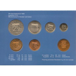 PAYS BAS - Coffret 7 pièces 1989