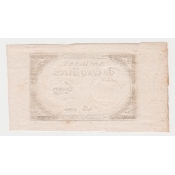 ASSIGNAT ÜBER 5 LIVRES - 10 BRUMAIRE JAHR 2 - 31/10/1793 - SERIE 20900