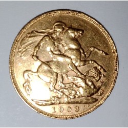 AUSTRALIA - KM 15 - SOVEREIGN 1908 P - Perth - Edouard VII