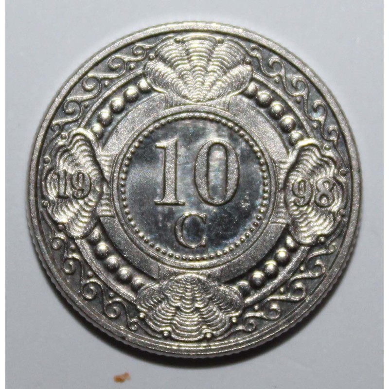 NETHERLANDS ANTILLES - 10 Cents 1998