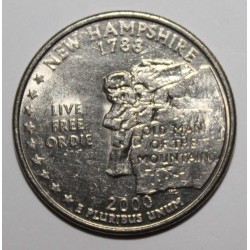 ETATS UNIS - 1/4 DOLLAR 2000 P - Philadelphie - New Hampshire