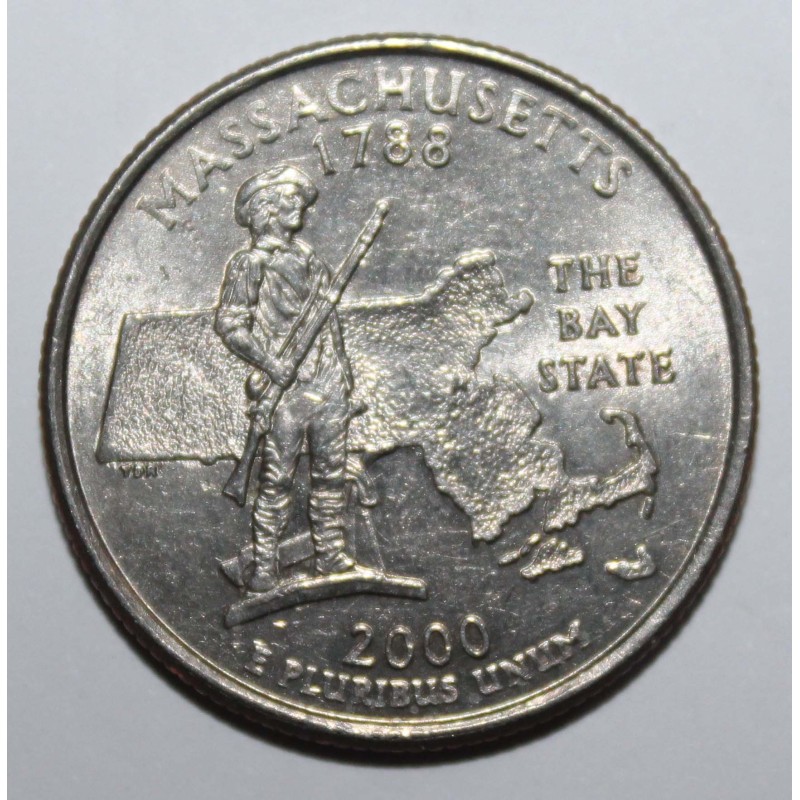 UNITED STATES - 1/4 DOLLAR 2000 P - Philadelphia - Massachusetts