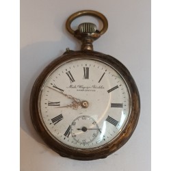 POCKET WATCH - SILVER - 74.17 g with mechanism - DOES NOT WORK - 096577