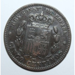 SPAIN - 5 CENTIMOS 1879 - ALPHONSE XII