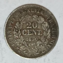 FRANKREICH - KM 758.1 - 20 CENTIMES 1850 - A Paris - TYP CÉRÈS