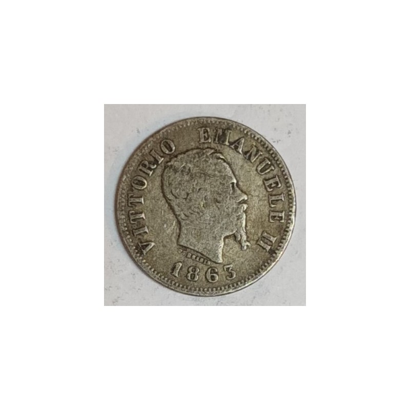 ITALIE - KM 14 - 50 CENTESIMI 1863 M B N - 096377