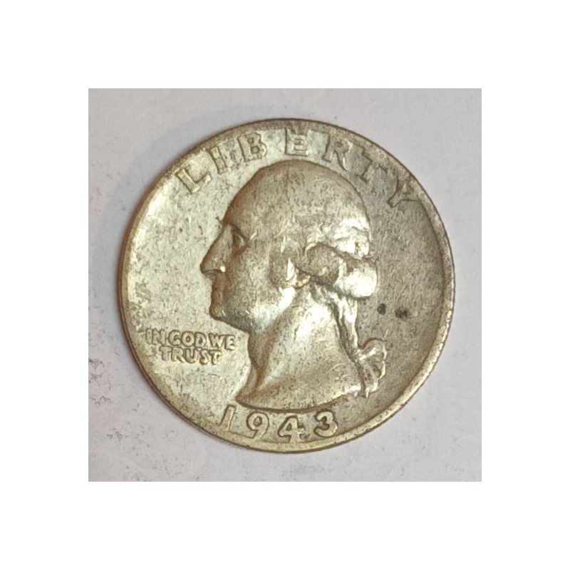 ETATS UNIS - KM 164 - 1/4 DOLLAR 1943 - GEORGE WASHINGTON - 096379