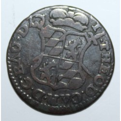 BELGIUM - Liège - 1 LIARD 1750 - Johann Theodor of Bavaria