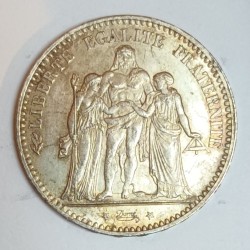 FRANKREICH - KM 820 - 5 FRANCS 1877 A - Paris - TYP HERCULE