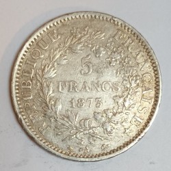 GADOURY 745a - 5 FRANCS 1873 A Paris TYPE HERCULE - TTB - KM 820