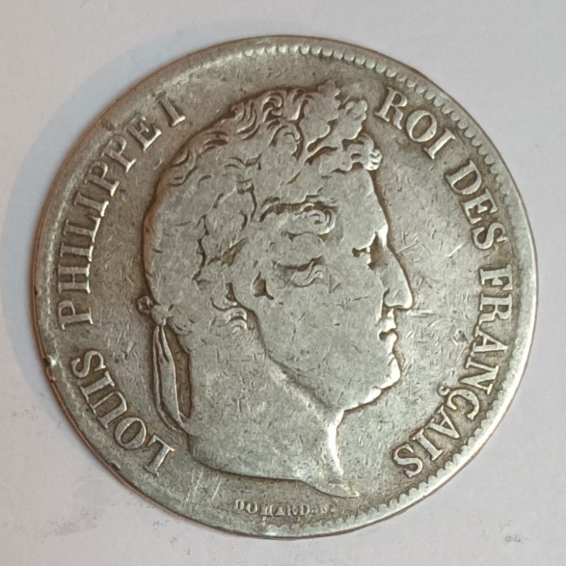 FRANKREICH - KM 749 - 5 FRANCS 1833 W - Lille - TYP LOUIS PHILIPPE 1