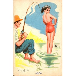 HUMORIST POSTCARD - 1957