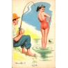 HUMORIST POSTCARD - 1957