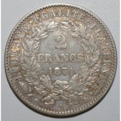 GADOURY 530 - 2 FRANCS 1871 A petit A TYPE CERES - TTB - KM 817