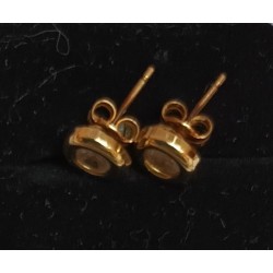 EARRINGS YELLOW GOLD 18 CARATS - 0.81 g  - ref 0/95408