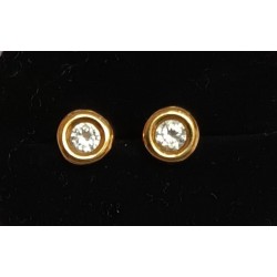 BOUCLES D'OREILLES OR JAUNE 18 CARATS - 0.81 GR - 095408