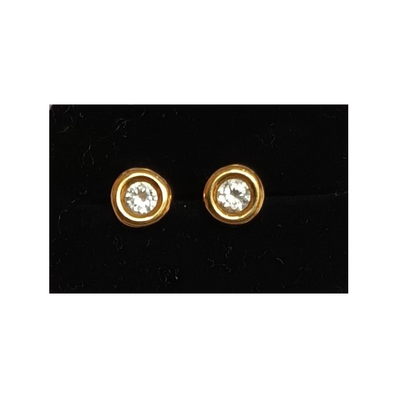 BOUCLES D'OREILLES OR JAUNE 18 CARATS - 0.81 GR - 095408