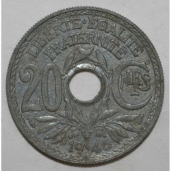 FRANCE - KM 907 - 20 CENTIMES 1946 - TYPE LINDAUER