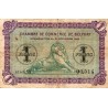 90 - BELFORT - CHAMBRE DE COMMERCE - 1 FRANC - 21/12/1918