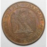 5 CENTIMES 1855 A ANCRE - NAPOLEON III tête nue - TTB+