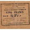 62 - EVIN-MALMAISON - BON COMMUNAUX - 5 FRANCS - EMISSION 1915