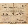 62 - DURX - BON COMMUNAUX - 1 FRANC - EMISSION 1914