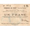 62 - DURX - BON COMMUNAUX - 1 FRANC - EMISSION 1915