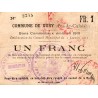 62 - DURX - BON COMMUNAUX - 1 FRANC - EMISSION 1915