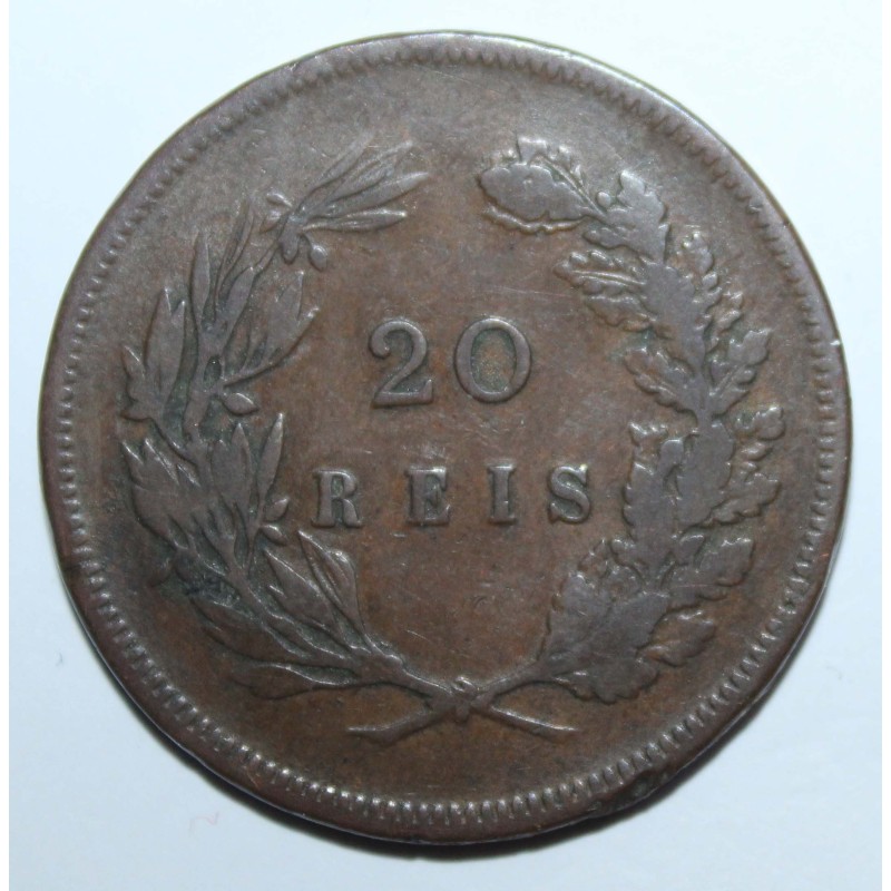 PORTUGAL - KM 533 - 20 REIS 1891 - CHARLES 1ER