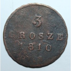 POLAND - C 82 - 3 GROSZ 1810 IS - Friedrich August I