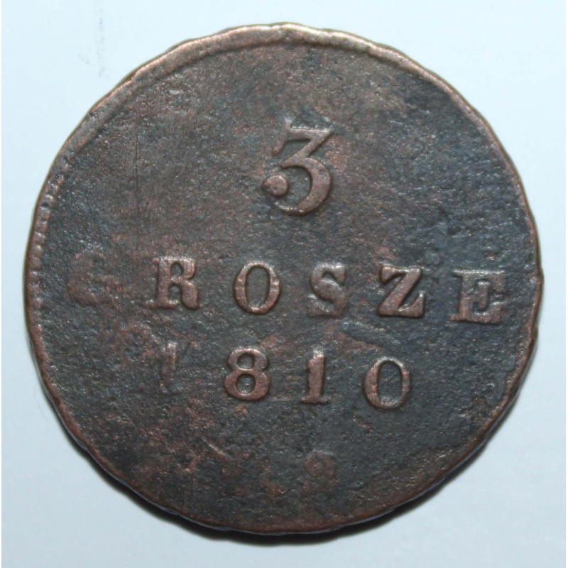 POLAND - C 82 - 3 GROSZ 1810 IS - Friedrich August I