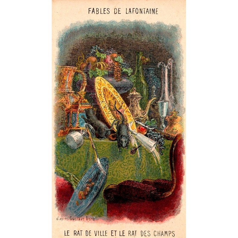 FABLES DE LAFONTAINE - LE RAT DE VILLE ET LE RAT DES CHAMPS