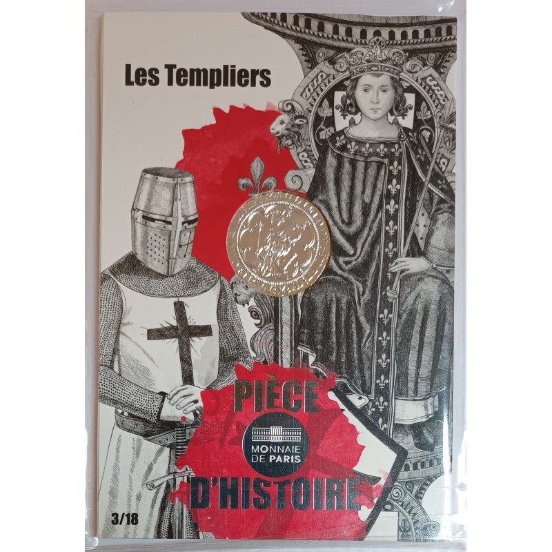 FRANKREICH - KM 2774 - 10 EURO 2019 - DIE GESCHICHTE FRANKREICHS - DIE TEMPLER - 3/18