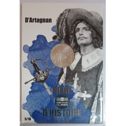 FRANCE - KM 2761 - 10 EURO 2019 - L'HISTOIRE DE FRANCE - D'ARTAGNAN - 5/18