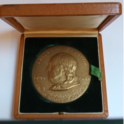 MÉDAILLE - BENJAMIN FRANKLIN - 1706-1956 - CONGRES DES ETATS-UNIS D'AMERIQUE