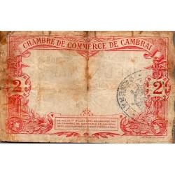 59 - CAMBRAI - CHAMBRE DE COMMERCE - 2 FRANCS - 15/09/1914