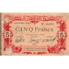 59 - CAMBRAI - CHAMBRE DE COMMERCE - 5 FRANCS - 15/09/1914