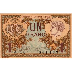 75 - PARIS - 1 FRANC - 10/03/1920 - CHAMBER OF COMMERCE